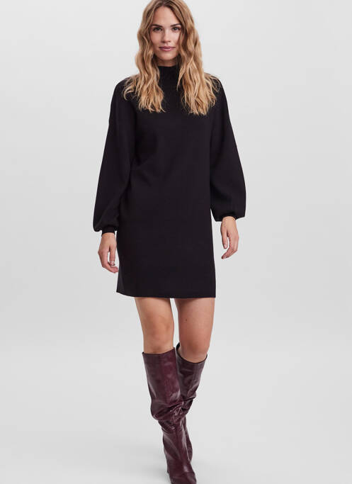 Robe courte noir VERO MODA pour femme