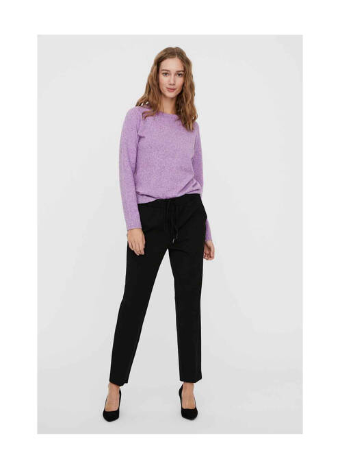 Pantalon droit noir VERO MODA pour femme