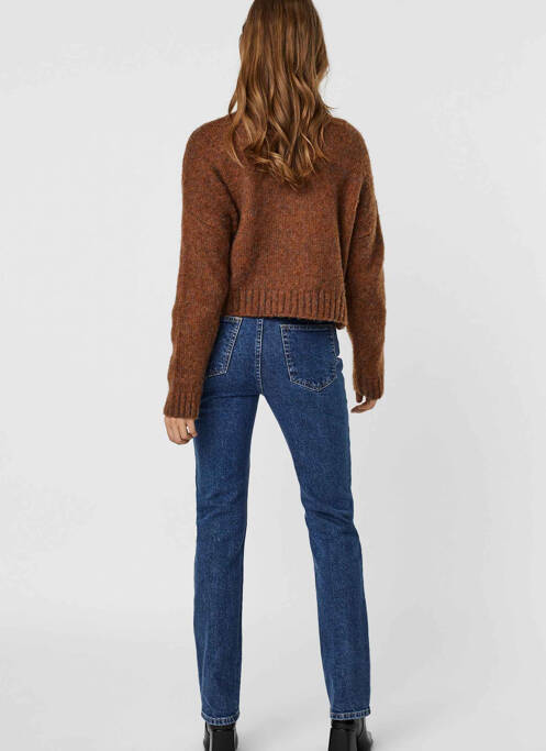 Gilet manches longues marron VERO MODA pour femme