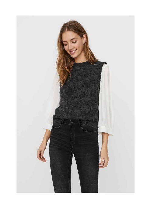 Pull gris VERO MODA pour femme