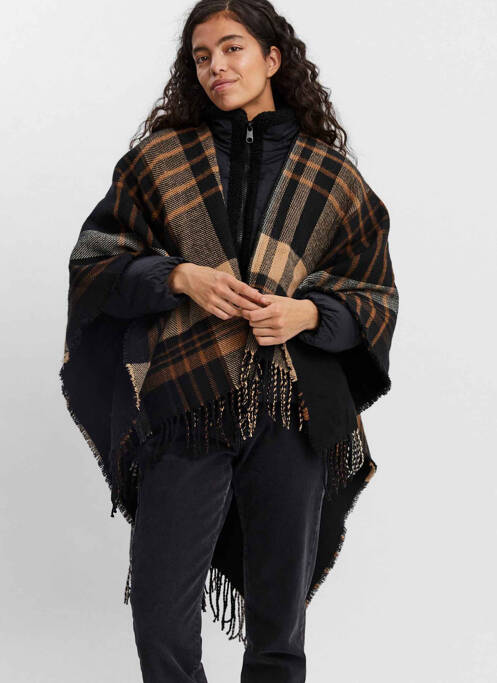 Poncho noir VERO MODA pour femme