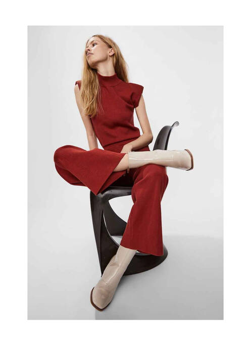 Pantalon flare rouge VERO MODA femme