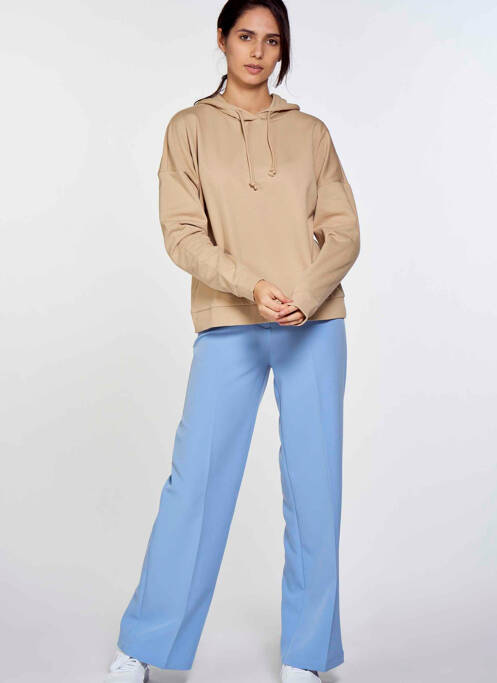 Sweat-shirt à capuche beige VERO MODA pour femme