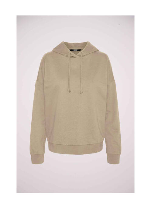 Sweat-shirt à capuche beige VERO MODA femme