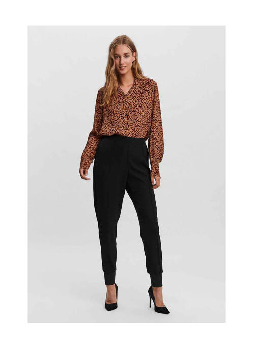Pantalon slim noir VERO MODA pour femme