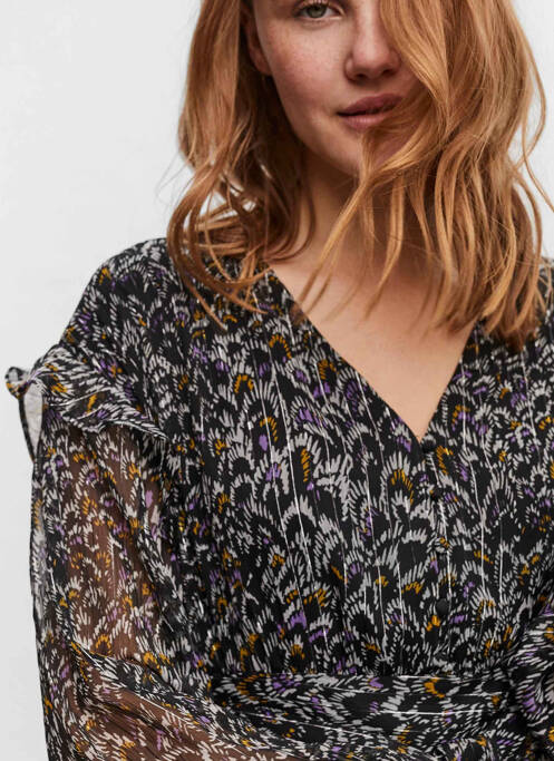 Robe courte noir VERO MODA pour femme