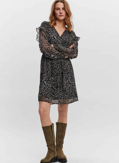 Robe courte noir VERO MODA pour femme