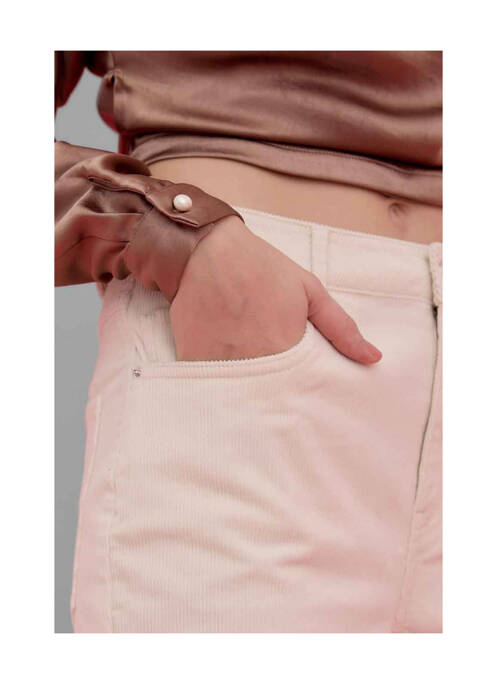 Pantalon large beige VERO MODA pour femme