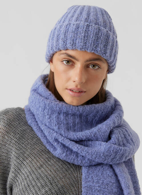 Bonnet violet VERO MODA pour femme