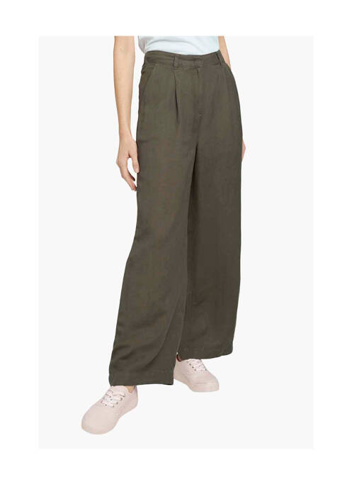 Pantalon flare vert TOM TAILOR pour femme