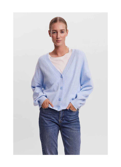 Gilet manches longues bleu VERO MODA pour femme