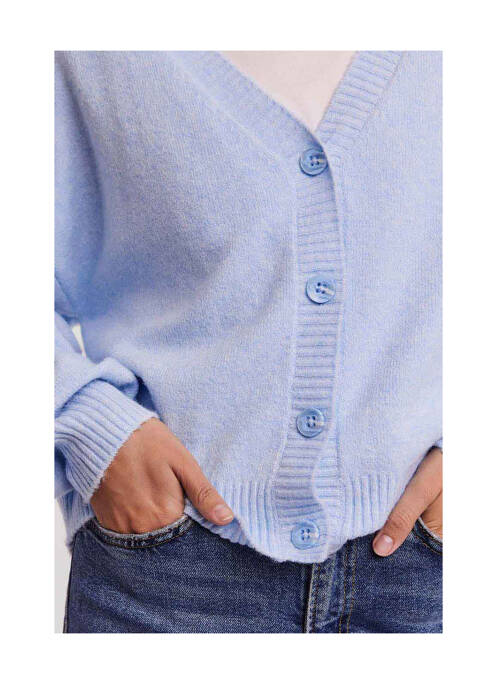 Gilet manches longues bleu VERO MODA pour femme