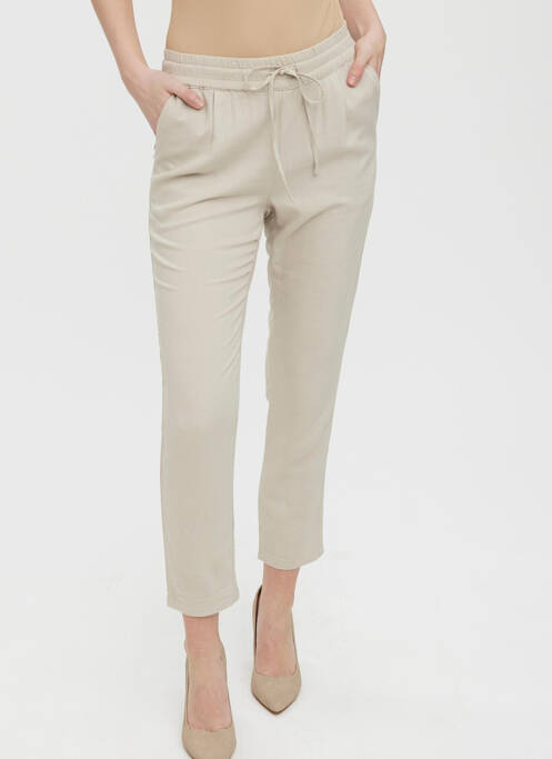 Pantalon slim argent VERO MODA pour femme