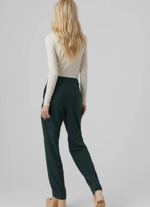 Pantalon droit vert VERO MODA pour femme
