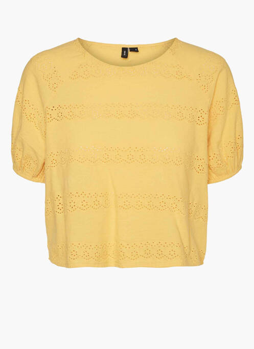 T-shirt jaune VERO MODA pour femme