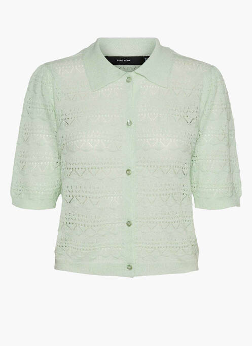 Gilet manches courtes vert VERO MODA pour femme