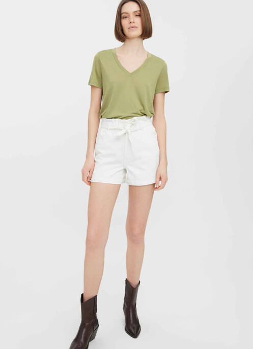 Short blanc VERO MODA pour femme
