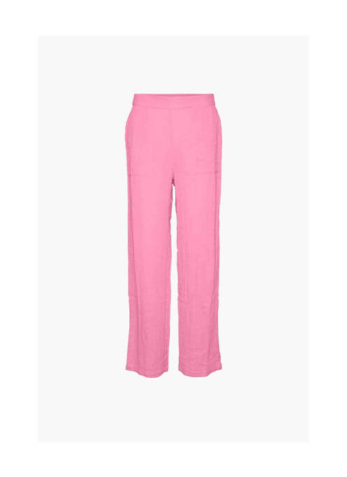 Pantalon droit rose VERO MODA pour femme