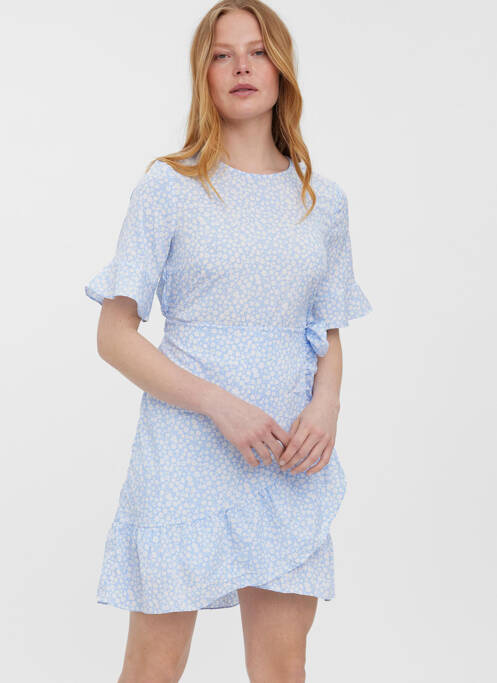Robe courte bleu VERO MODA pour femme