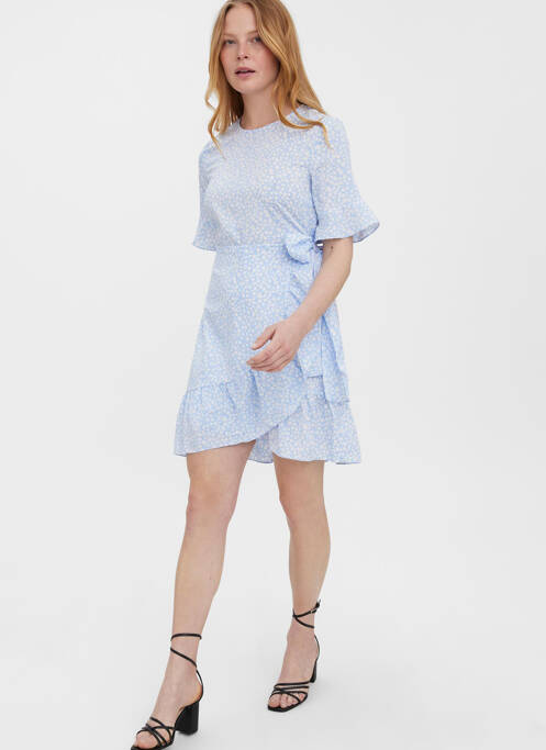 Robe courte bleu VERO MODA femme