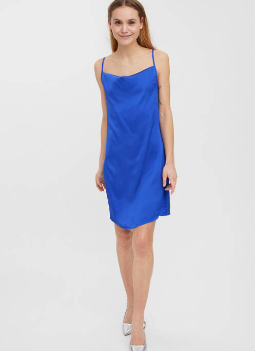 Robe courte bleu VERO MODA pour femme