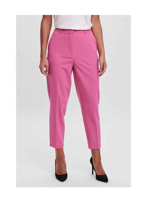 Pantalon 7/8 rose VERO MODA pour femme