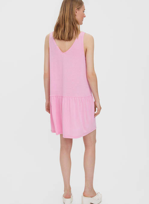 Robe courte rose VERO MODA pour femme