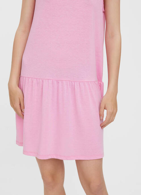 Robe courte rose VERO MODA pour femme