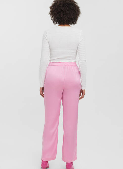 Pantalon droit rose VERO MODA pour femme
