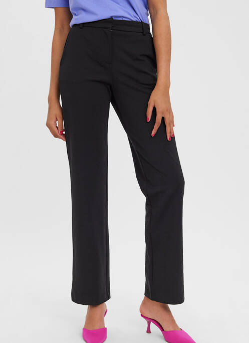 Pantalon chino noir VERO MODA pour femme