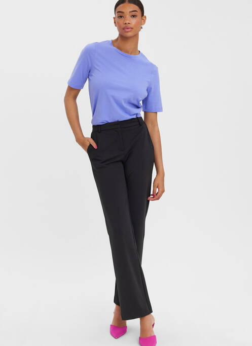 Pantalon chino noir VERO MODA pour femme