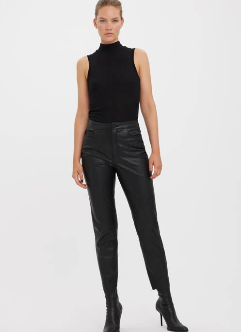 Pantalon slim noir VERO MODA femme