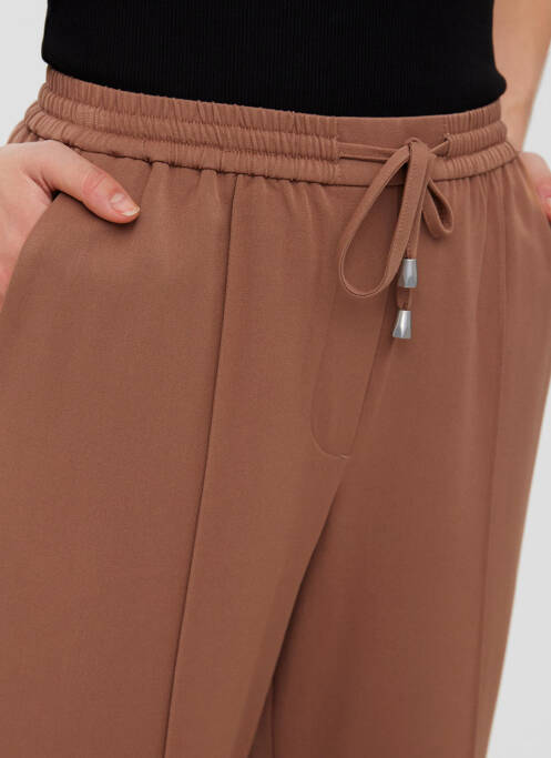 Pantalon droit marron VERO MODA pour femme