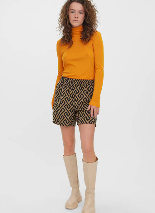 Short marron VERO MODA pour femme