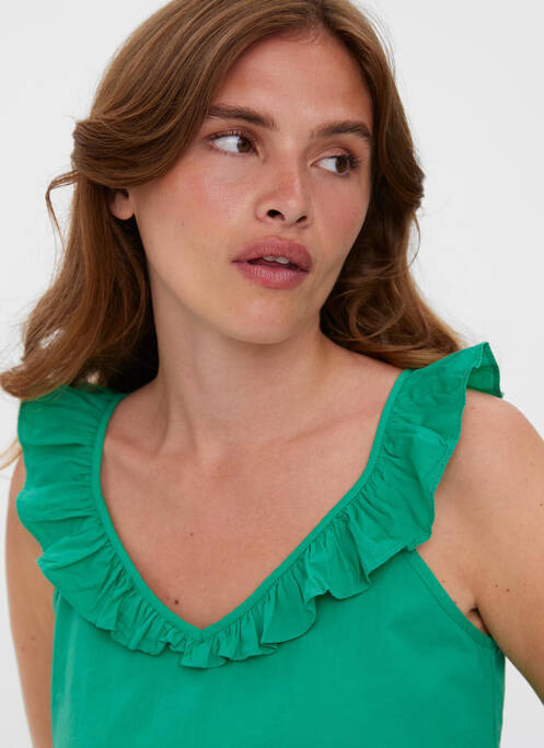 Débardeur vert VERO MODA pour femme