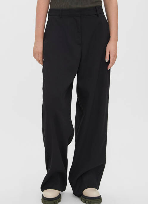 Pantalon chino noir VERO MODA pour femme