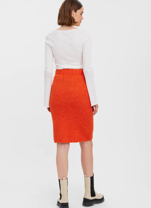 Jupe mi-longue rouge VERO MODA pour femme