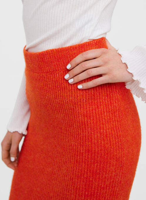 Jupe mi-longue rouge VERO MODA pour femme