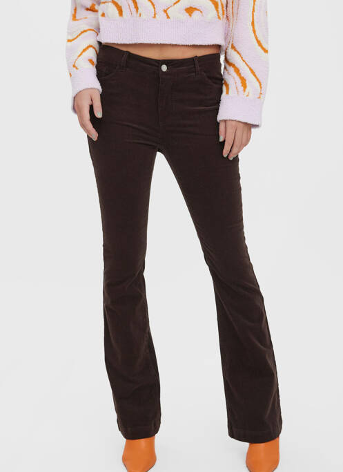 Pantalon flare marron VERO MODA pour femme