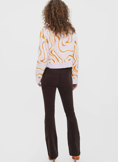 Pantalon flare marron VERO MODA pour femme