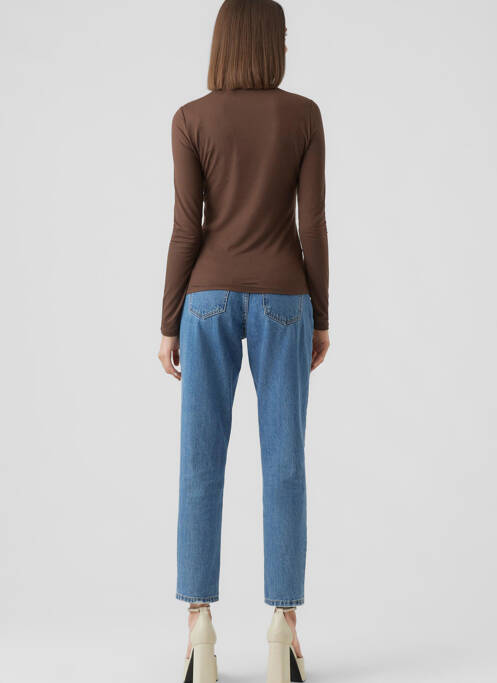 Polo marron VERO MODA pour femme
