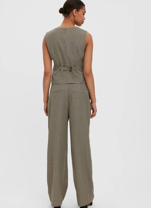 Pantalon chino marron VERO MODA pour femme