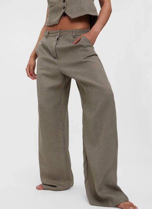 Pantalon chino marron VERO MODA pour femme