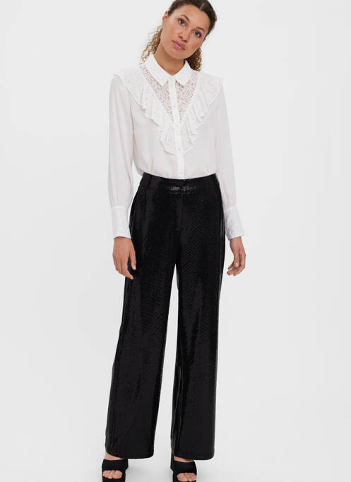 Pantalon large noir VERO MODA pour femme