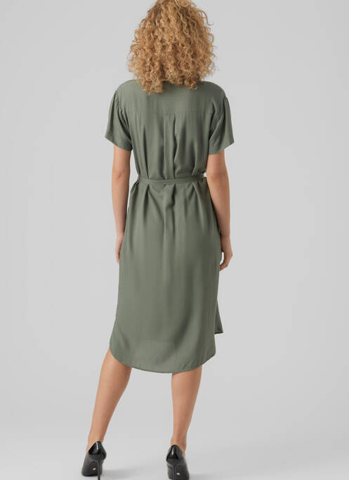 Robe mi-longue vert VERO MODA pour femme