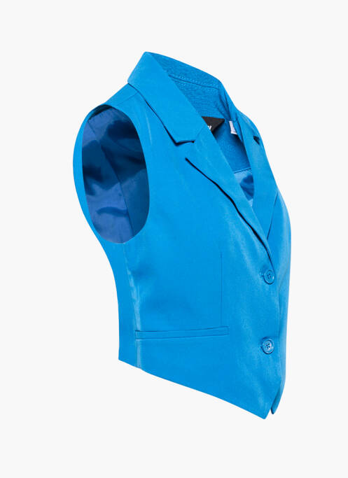 Gilet sans manche bleu SOMETHING NEW pour femme