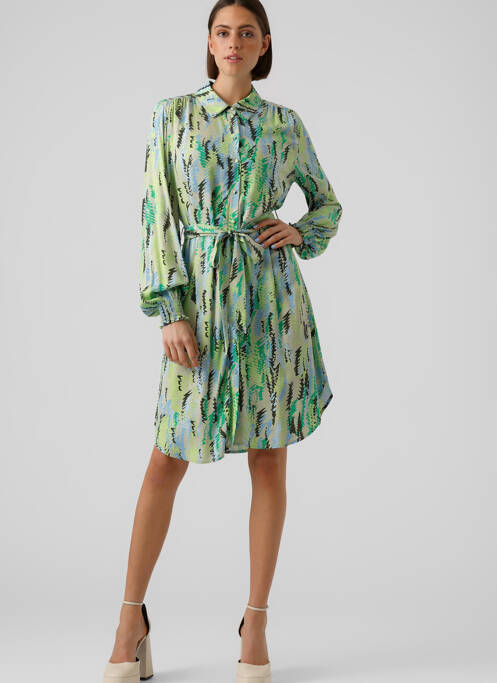 Robe mi-longue vert VERO MODA pour femme