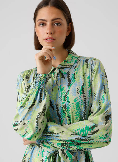 Robe mi-longue vert VERO MODA pour femme