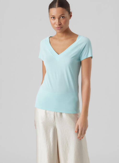 T-shirt bleu VERO MODA pour femme