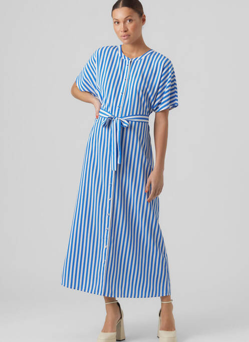 Robe longue bleu VERO MODA pour femme